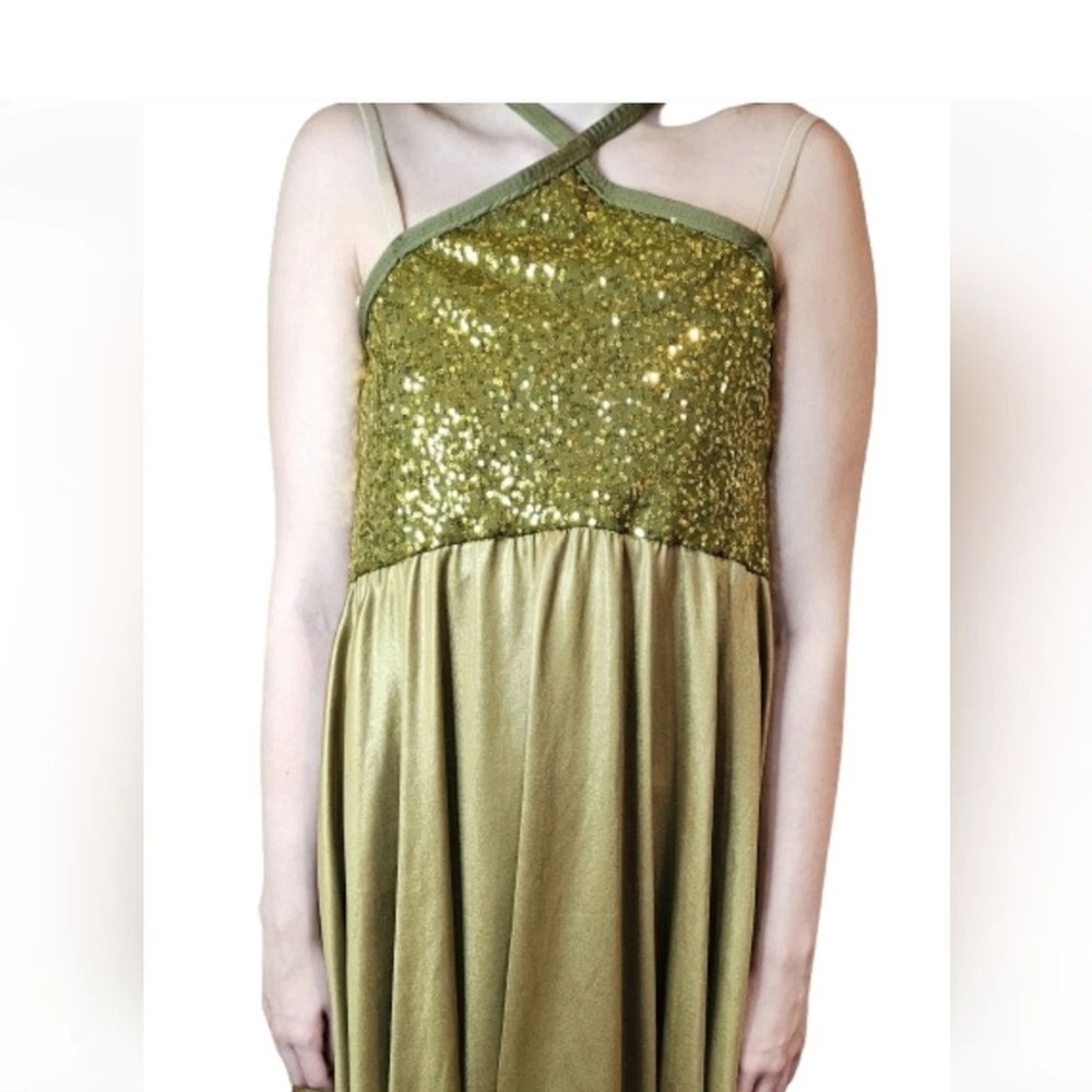 Contemporary Dance Costume, Large Adult, Green, A Wish Come True